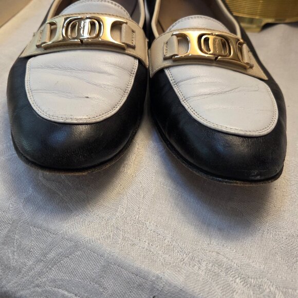 Ferragamo 3 tone flats brass buckle - Picture 3 of 14